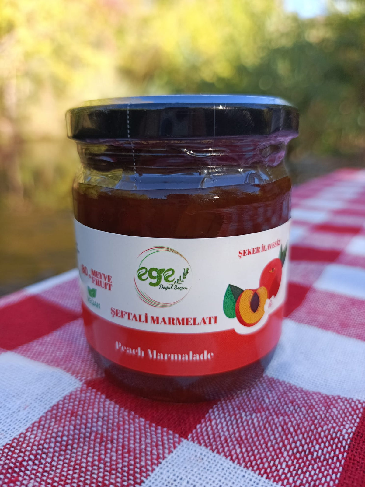 Şeker İlavesiz Şeftali Marmelatı 220 Gr