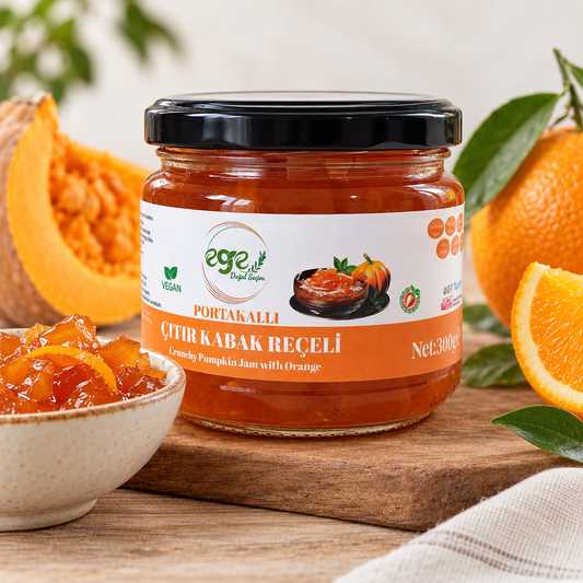 Portakallı Çıtır Kabak Reçeli 300 Gr